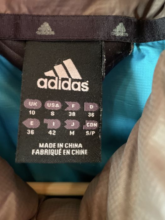 Geacă Adidas, umplutură puf de gâscă, mărime 36, culoare maro