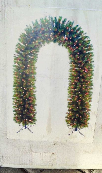 Елка-арка с 6 гирляндами, большая, новая