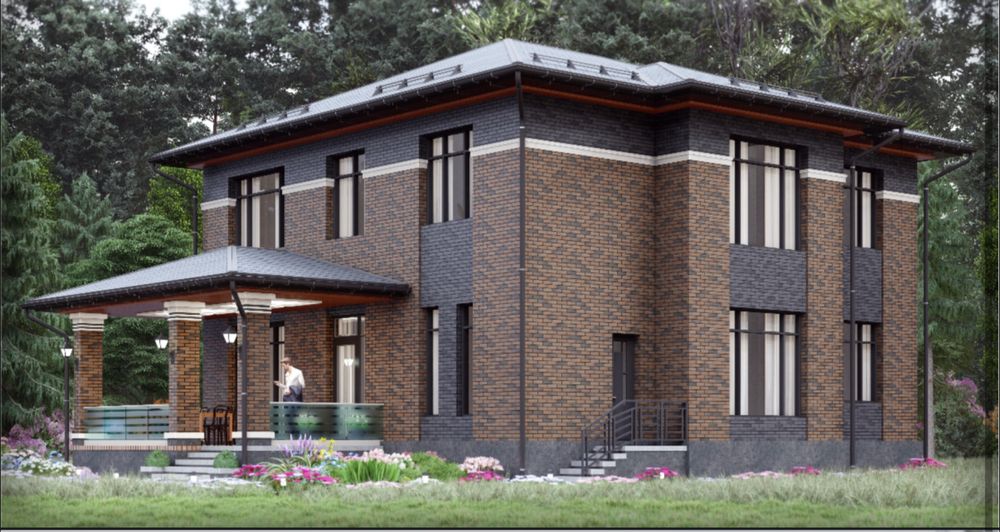 2-этажный дом |305м2|3D|