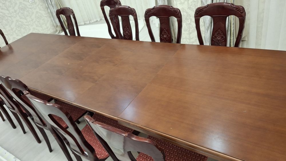 Стол ,стуля  ,Стуля 12 шт ,Стол 4 м