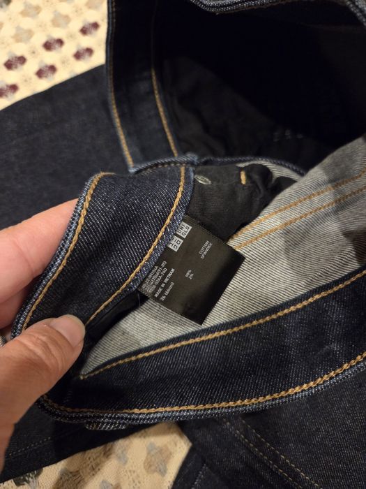 Blugi Uniqlo mar S, noi fără eticheta, bleumarin inchis