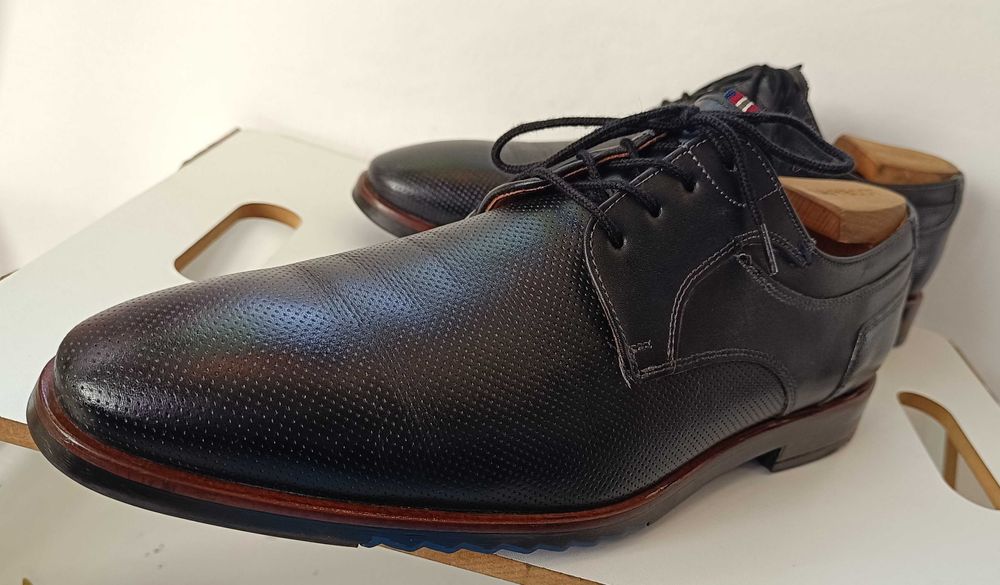 Pantofi derby 43.5 44 plain toe LLOYD piele naturala moale