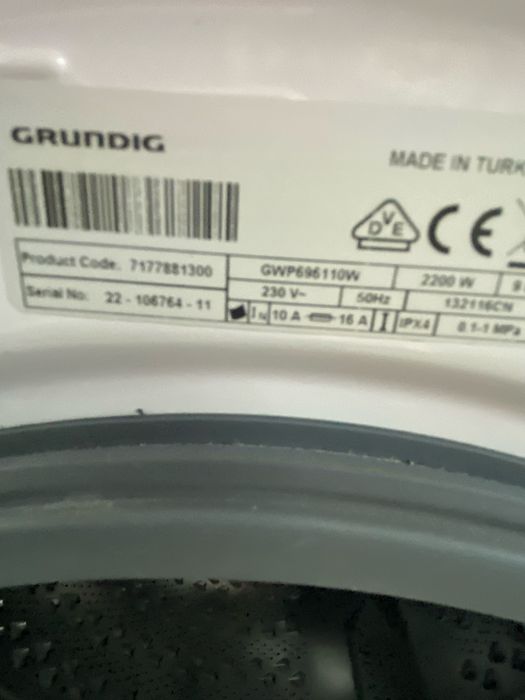 Пералня GRUNDIG 9 кг.А+++
