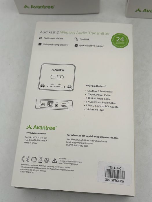 Avantree audikast 2 Transmitator tv, transport inclus