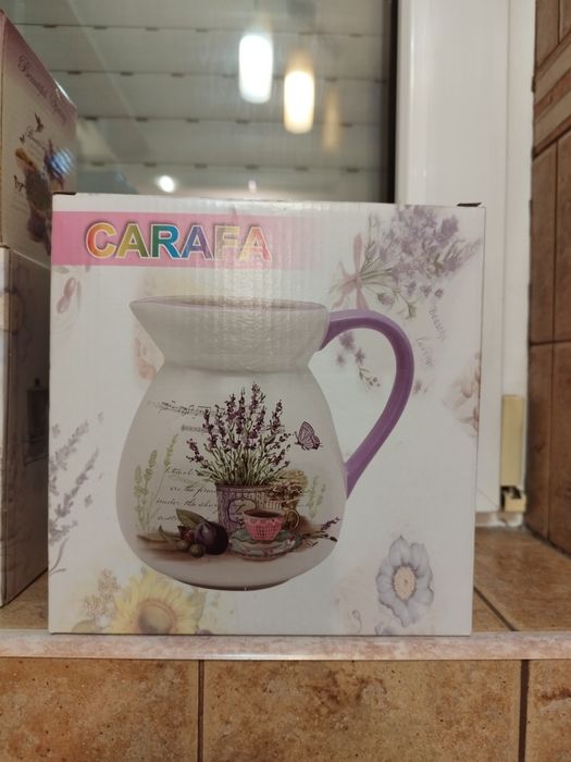Seturi 3+1 piese din ceramică bucătărie și carafă