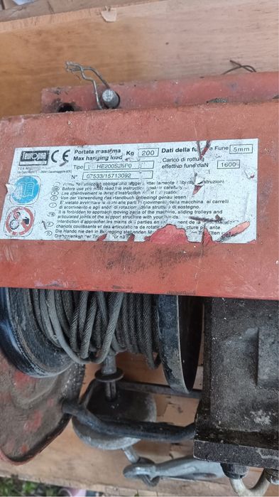 Electropalan / Troliu electric profesional TEA International – 200 kg