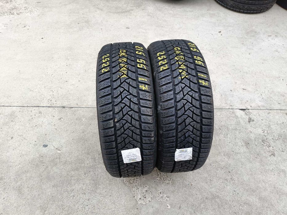 Doua anvelope iarna 215 55 17 dunlop winter sport 5 profil de 8 mm2522
