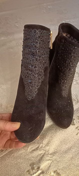 Ботильоны жамшевый, вечерный