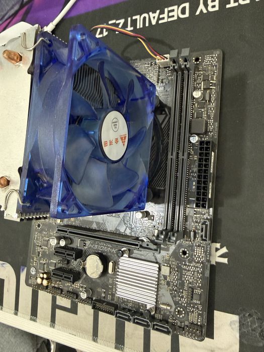 Материнская плата + процессор + кулер