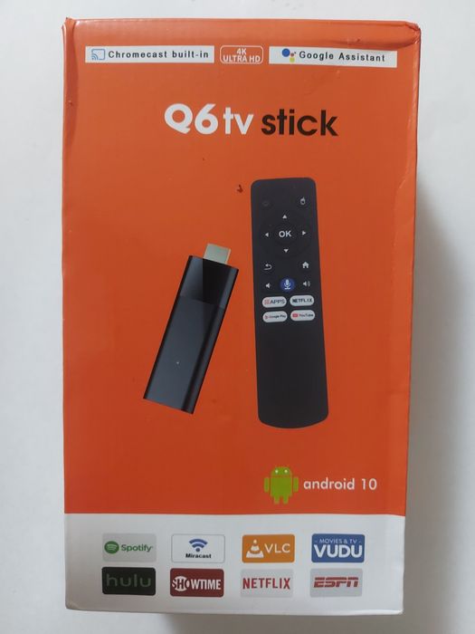 Q6 tv stick android 10 4k