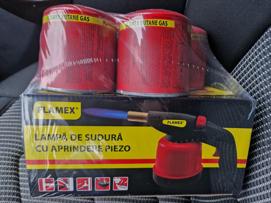 Set lampa gaz/ 4 butelii