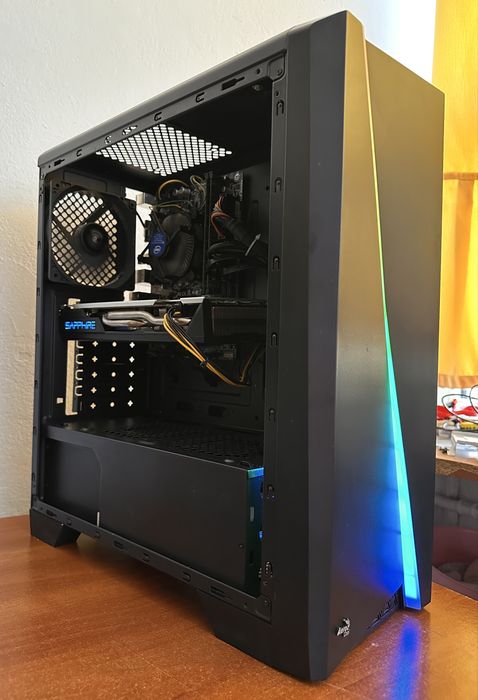 PC Calculator Gaming  I5 7400 16GB RAM Placa Video RX 570 SSD HDD CS2