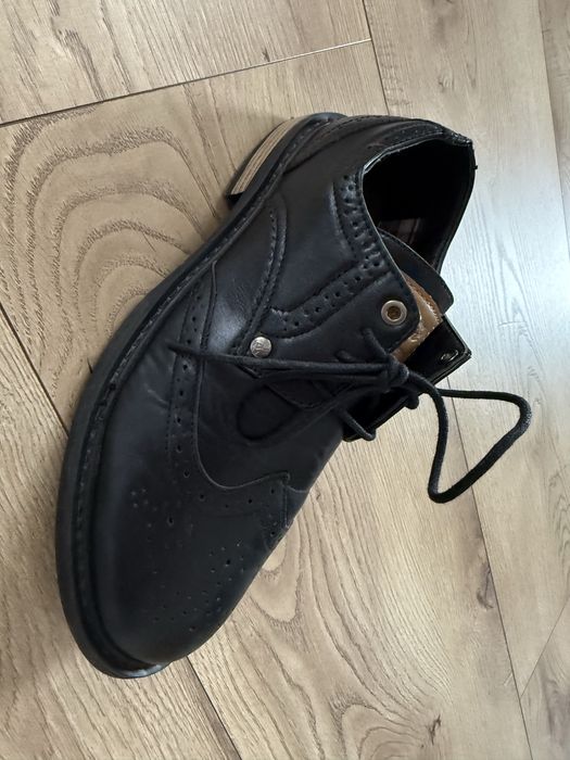 Pantofi Piele ORIGINAL PENGUIN Brogue Negru Barbati | Marime 42