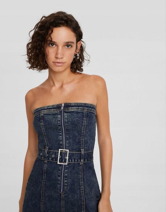 Дънкова рокля Bershka М размер