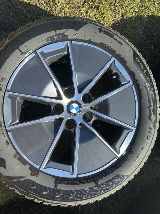 Jante BMW, R16 echipate cu cauciucuri de Iarna+senzoeri de presiune