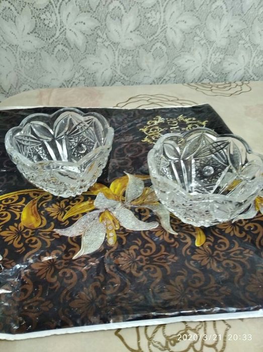 Салатницы хрустальные