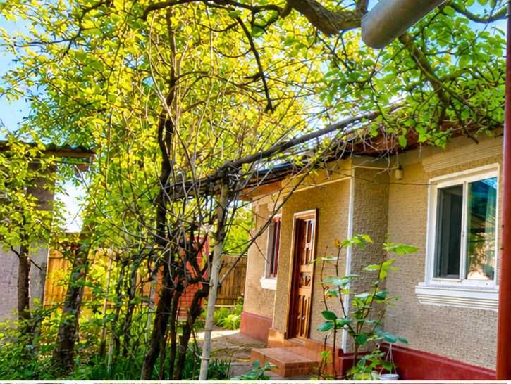 Casă  mobilată + curte(600 mp)