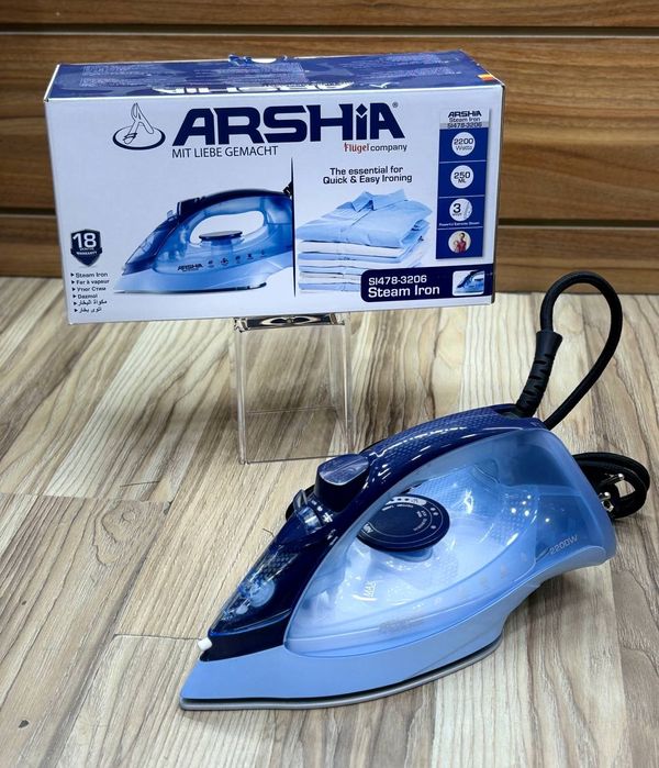 Паровой утюг Arshia  2400W, керамическая подошва