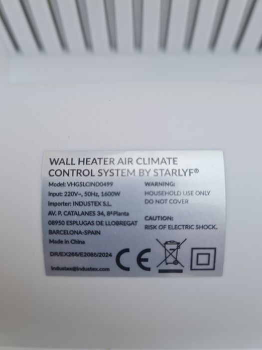 Aeroterma de perete,căldură și răcire