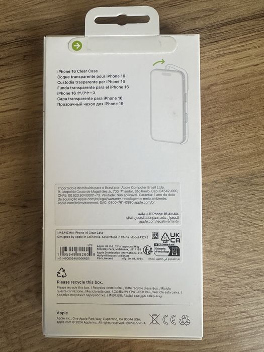 Husa de protectie Apple Clear Case cu MagSafe pentru iPhone 16