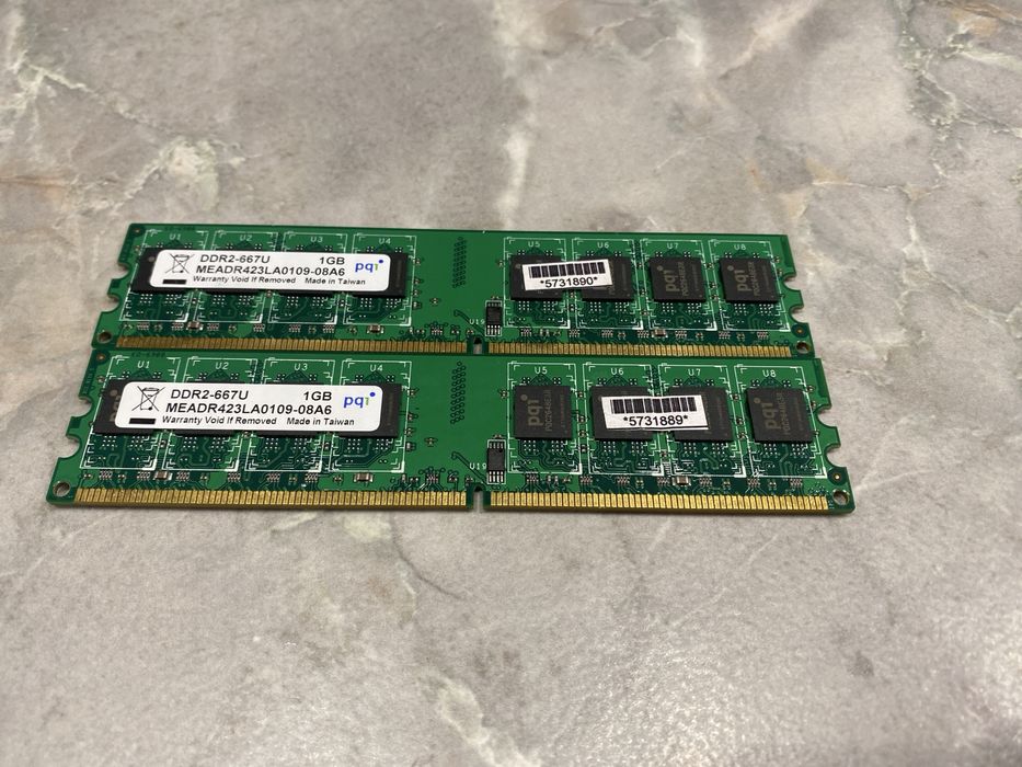 Оперативная память DDR2 1GB (2 планки)
