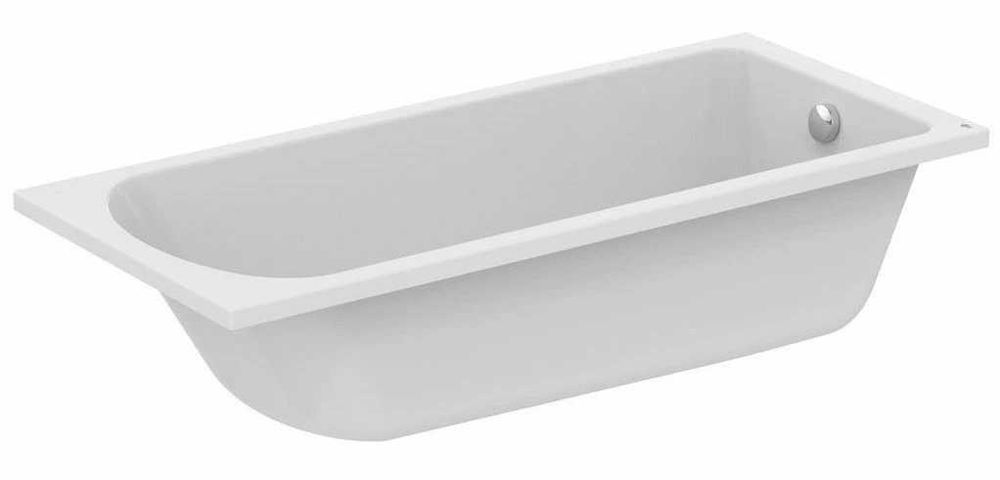 Cada rectangulara Ideal Standard Hotline 160 x 70 cm si  Paravan de cada SanSwiss Ocelia