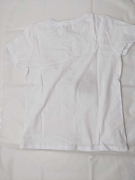 Tricou damă alb cu Inimi roșii, mărimea S, NOU