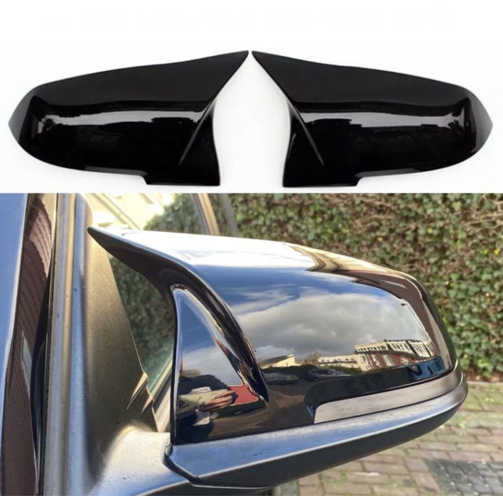 Set capace oglinzi Piano Black M Bmw Seria 1 2 3 4 X1 E84 F21 F30 F31