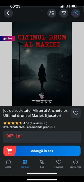 Joc de societate-Ultimul drum al Mariei