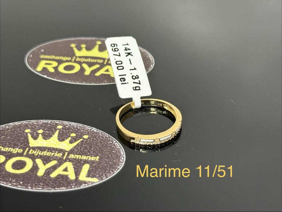 Bijuteria ROYAL : Inel AUR 14K NOU / 1.37 GR