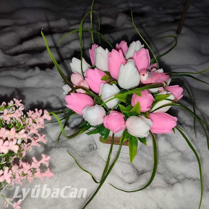 Букет цветов из мыло | Совунли гуллар | Sovunli Gullar - sovg’a