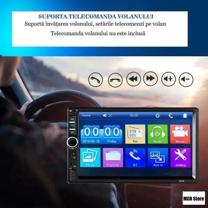Touch Screen Multimedia Player Auto Bluetooth - Transport gratuit