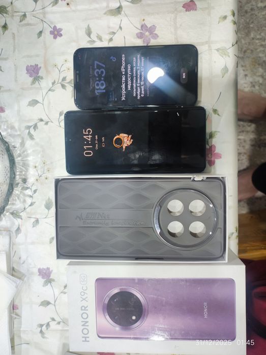 Iphone 11 pro 256 GB 85% yomkost.Honor X9C 256 GB ideal kar dok bor