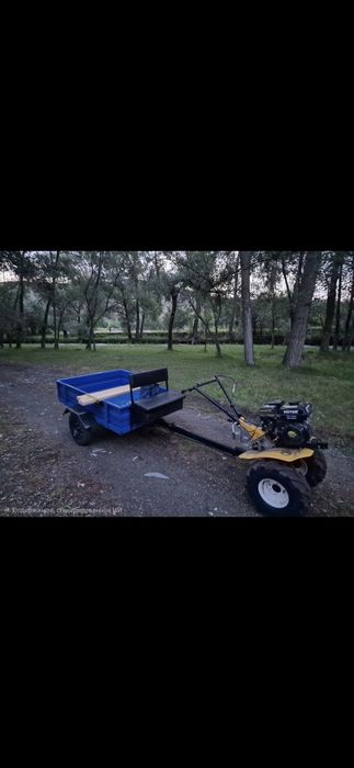 Культиватор huter  с прицепом