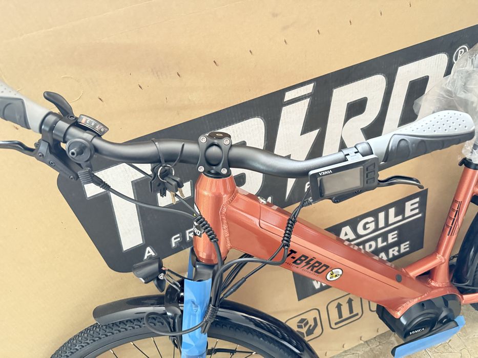 Bicicletă electrică T-BIRD Golden Gate Copper M – NOUĂ, motor central