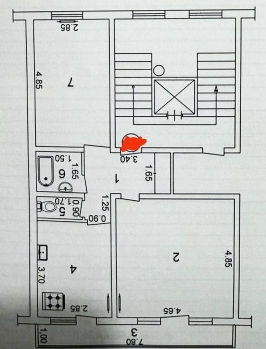 Квартира Максим Горький 2/5/9 без ремонта 65м2 Отдельный вход