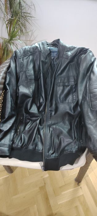 Голямо естествена кожа яке