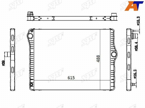 Радиатор Bmw 520