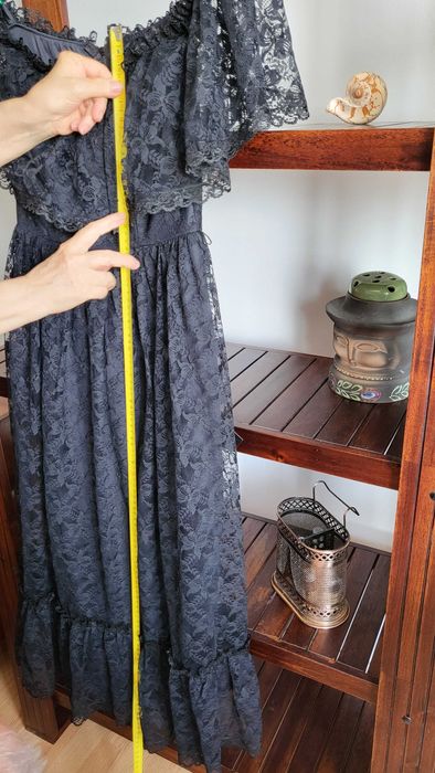 Rochie dantela neagra, eleganta, mar S