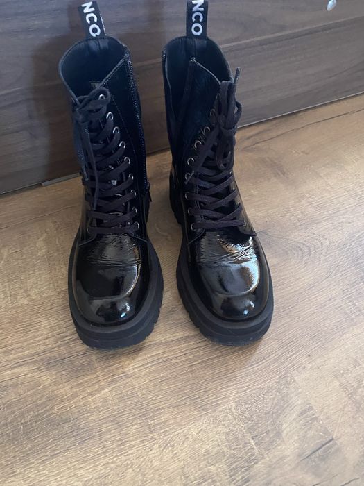 Черни боти bianco/лак