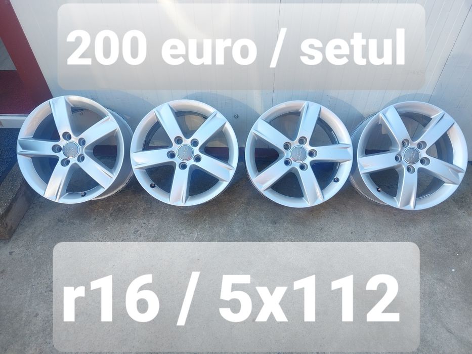 Jante aluminiu originale r16 / Vw Audi Skoda Seat / 5x112