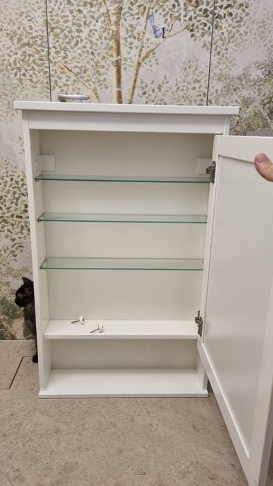 Dulap baie cu oglinda Hemnes Ikea