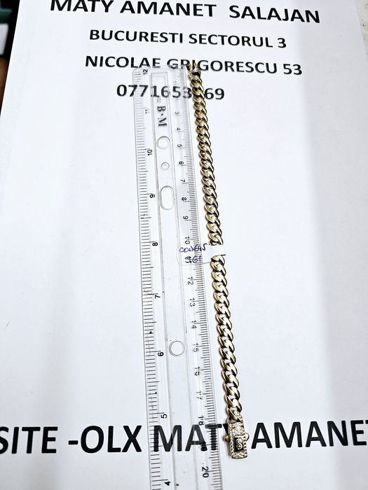 Vand bratara din aur 14 k 9.61 g cod 645