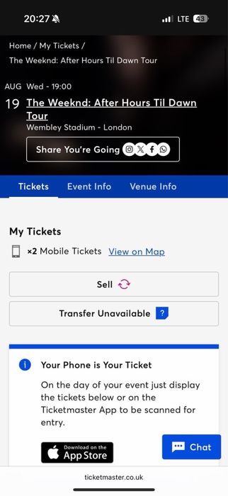 Bilete The WEEKND londra