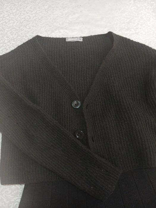 Кизлар мактаб формаси кишки форма тукилган кофта юбка майин юмшок