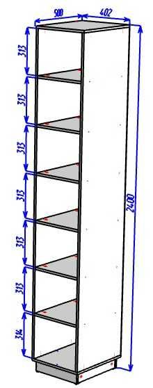 Шкаф пенал Стоунхендж