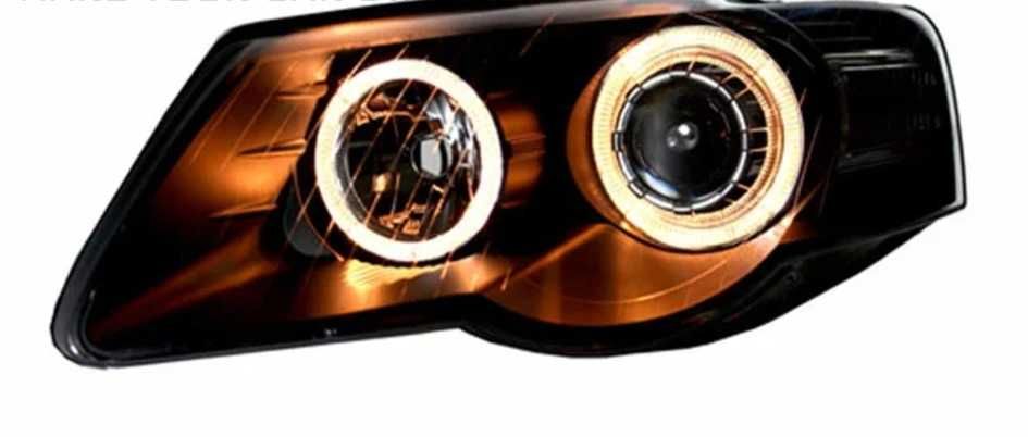 фарове VW Пасат Б6 рингове Angle eyes Pasat Passat B6 Тъмни черни Нови