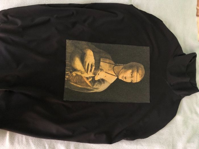 Art fashion рокля с картина на Леонардо да Винчи