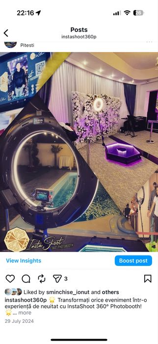 Platforma Video Booth360 impecabila completa +laptop