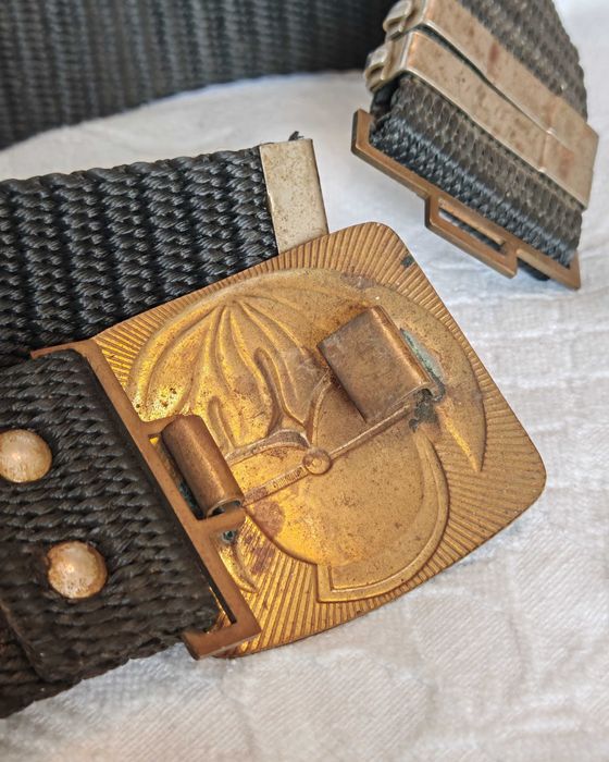 Рядък Български Оригинален Параден Соц Пожарникарски Колан 1970те г